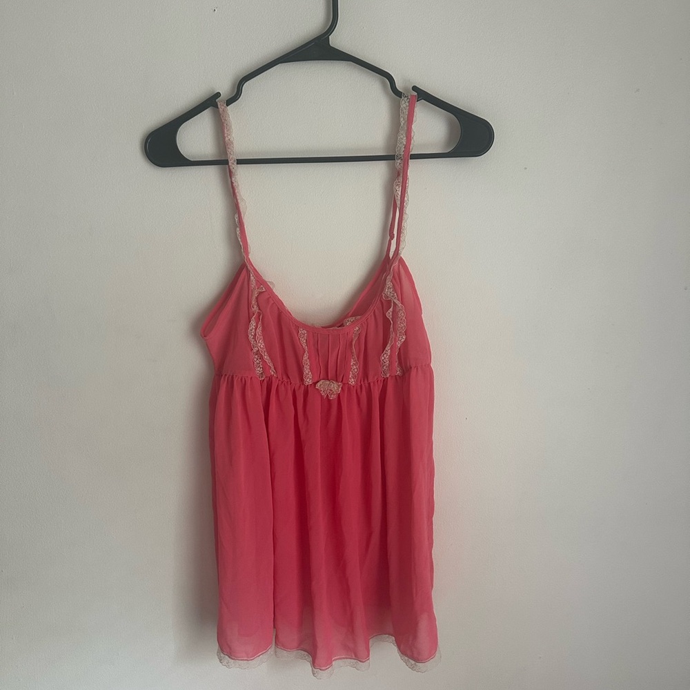 Victoria's Secret Coral Lace Camisole